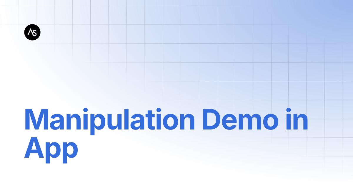 Manipulation Demo in App | asMagiClaw | AncoraSpring Docs